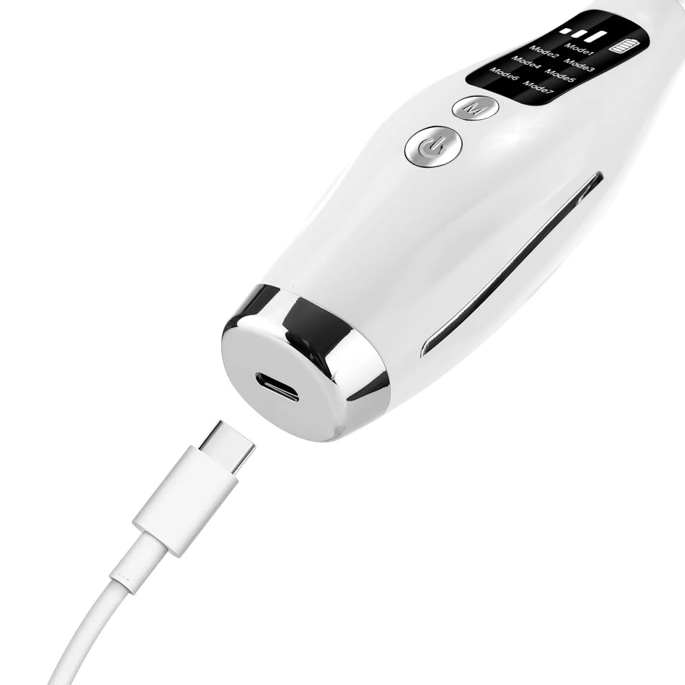 Dispositivo de Masaje facial y Cuello con 7 Modos y 3 Niveles.