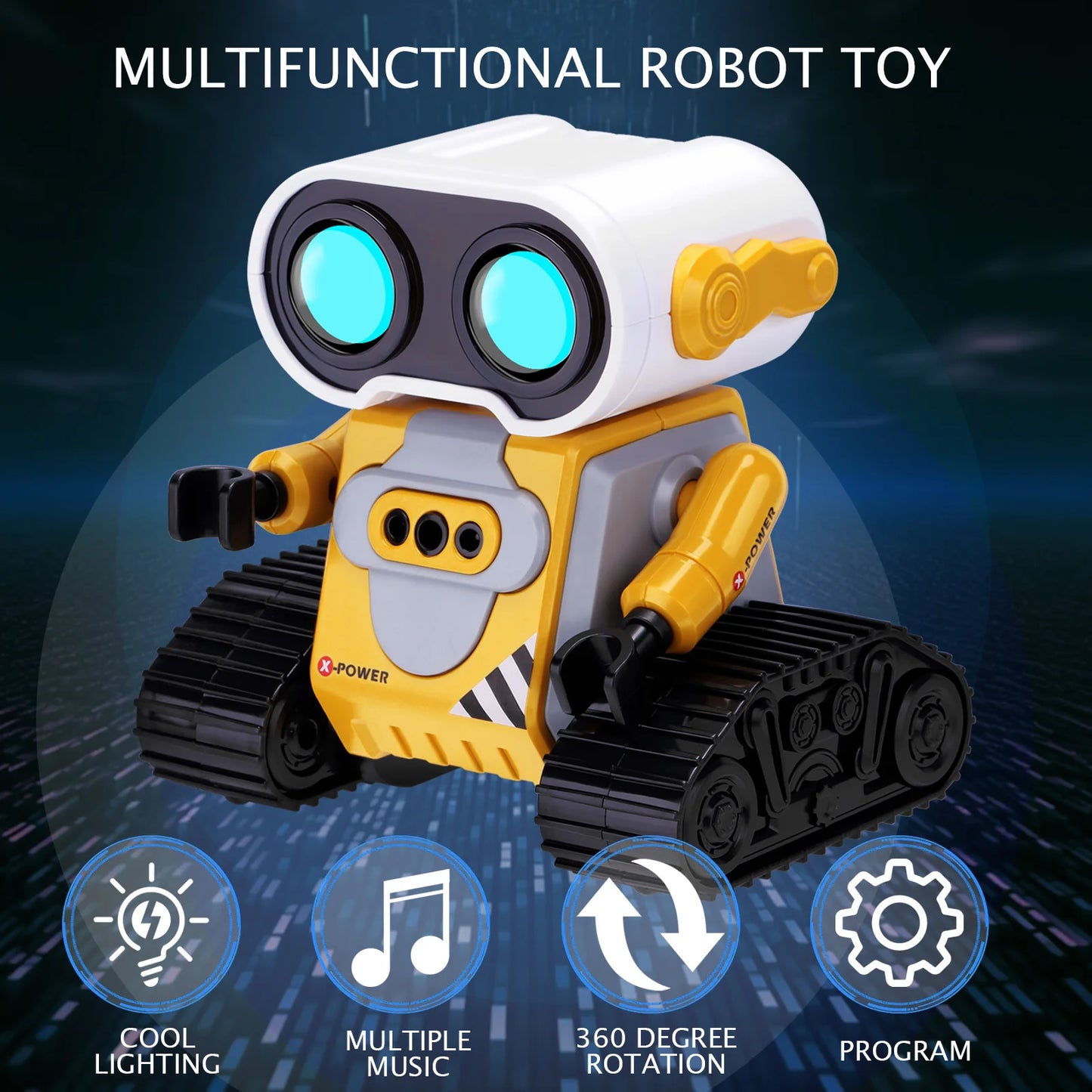 Robot Inteligente RC Recargable para Niños - Juguete Interactivo con Control Remoto y Sensores de Gestos