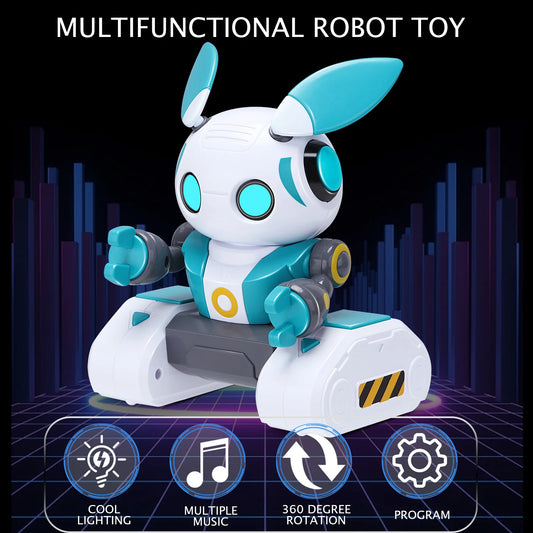 Robot Inteligente RC Recargable para Niños - Juguete Interactivo con Control Remoto y Sensores de Gestos